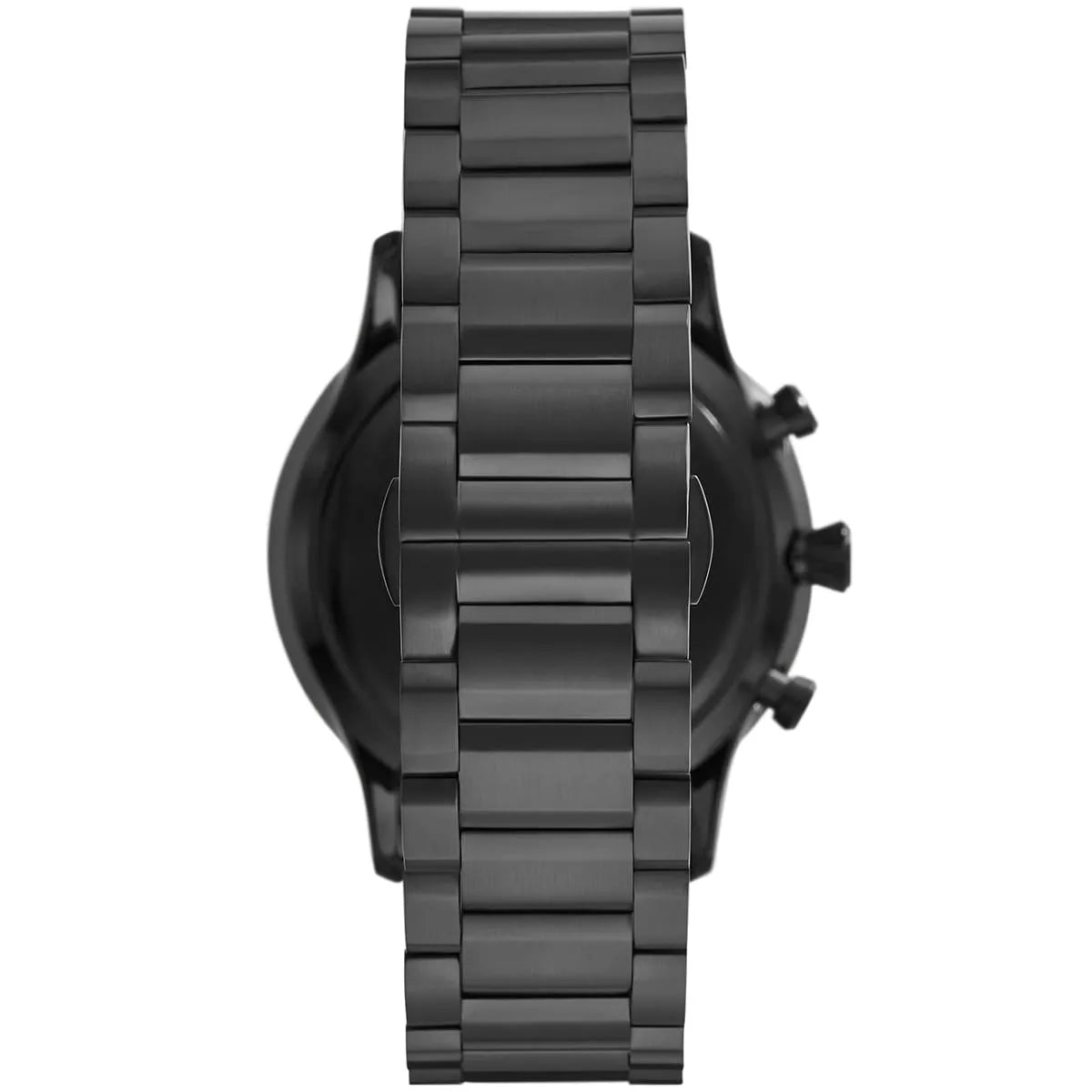 Emporio Armani AR11349 Men’s Black Dial Black Stainless Steel Giovanni Chronograph Watch - Luxury Hub Store