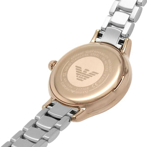 Stainless steel case back of the Emporio Armani AR11499 watch with eagle logo