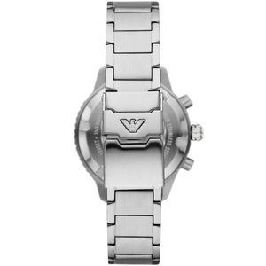 Folding deployment clasp with safety and Emporio Armani logo for AR11500