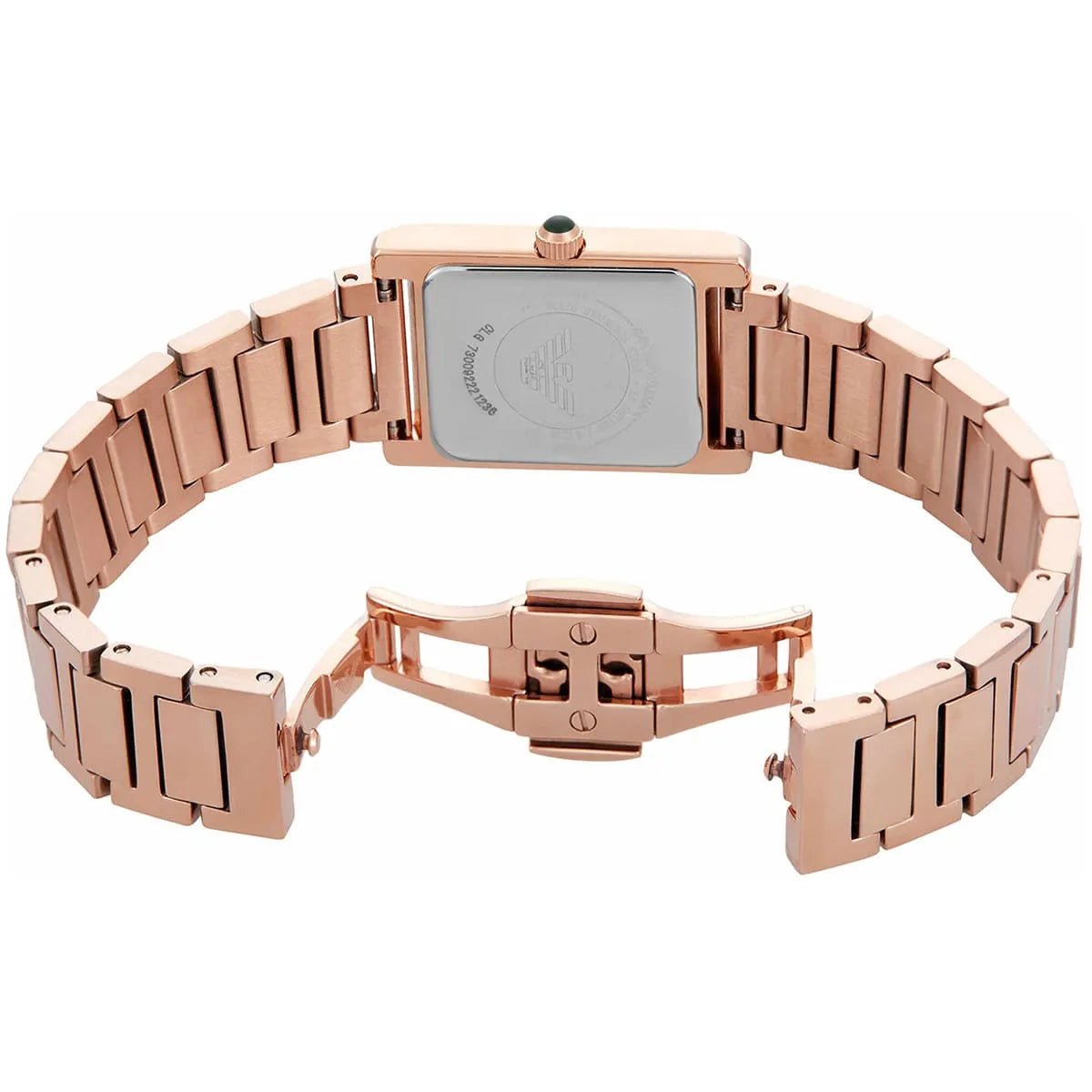 Rose gold butterfly clasp with Emporio Armani logo for AR11641 watch