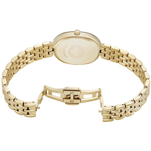 Photo of the gold-tone jewelry clasp on the Emporio Armani AR11707 gold watch