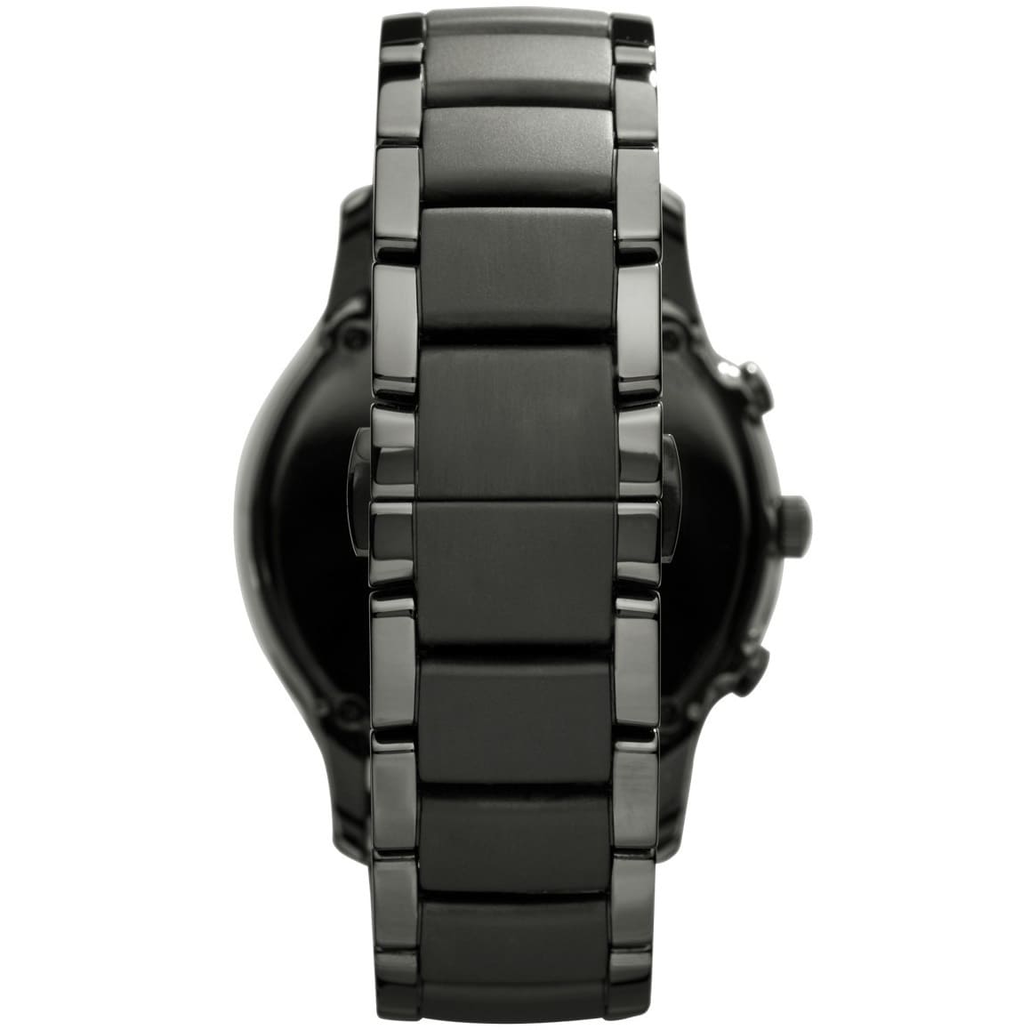 Emporio Armani AR1452 Men’s Black Dial Black Ceramic Ceramica Chronograph Watch - Luxury Hub Store