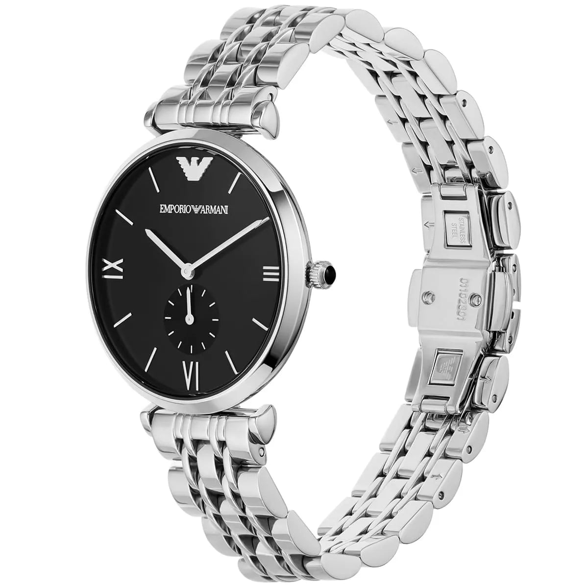 Angled shot of AR1676 showing the distinctive T-bar lugs and dial depth