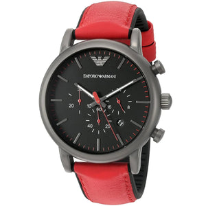 Emporio Armani Luigi AR1971 men's chronograph watch - angled view