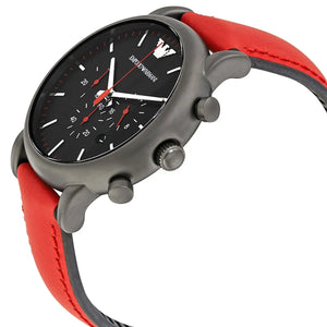 Emporio Armani Luigi AR1971 men's chronograph watch - dial detail view