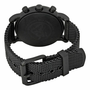 Black sliding clasp with Emporio Armani logo for AR1968 Mesh watch