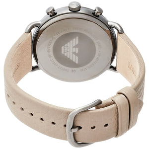 Gunmetal buckle clasp with Emporio Armani logo for AR11107 leather watch