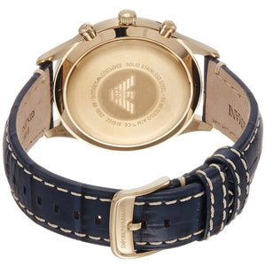 Back case of Emporio Armani AR1862 with engraved eagle logo and serial number
