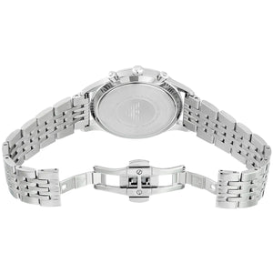Silver butterfly clasp with Emporio Armani logo for AR1942 Beta watch