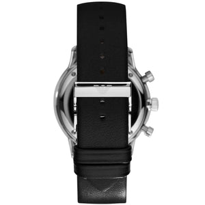 Silver pin buckle with Armani logo for AR0385 classic leather watch