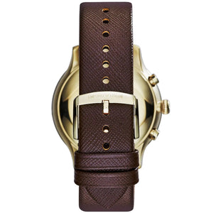 Rose gold pin buckle with Armani logo for AR1793 leather watch
