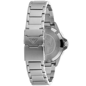 Deployment clasp with safety and Emporio Armani logo for AR11339 watch