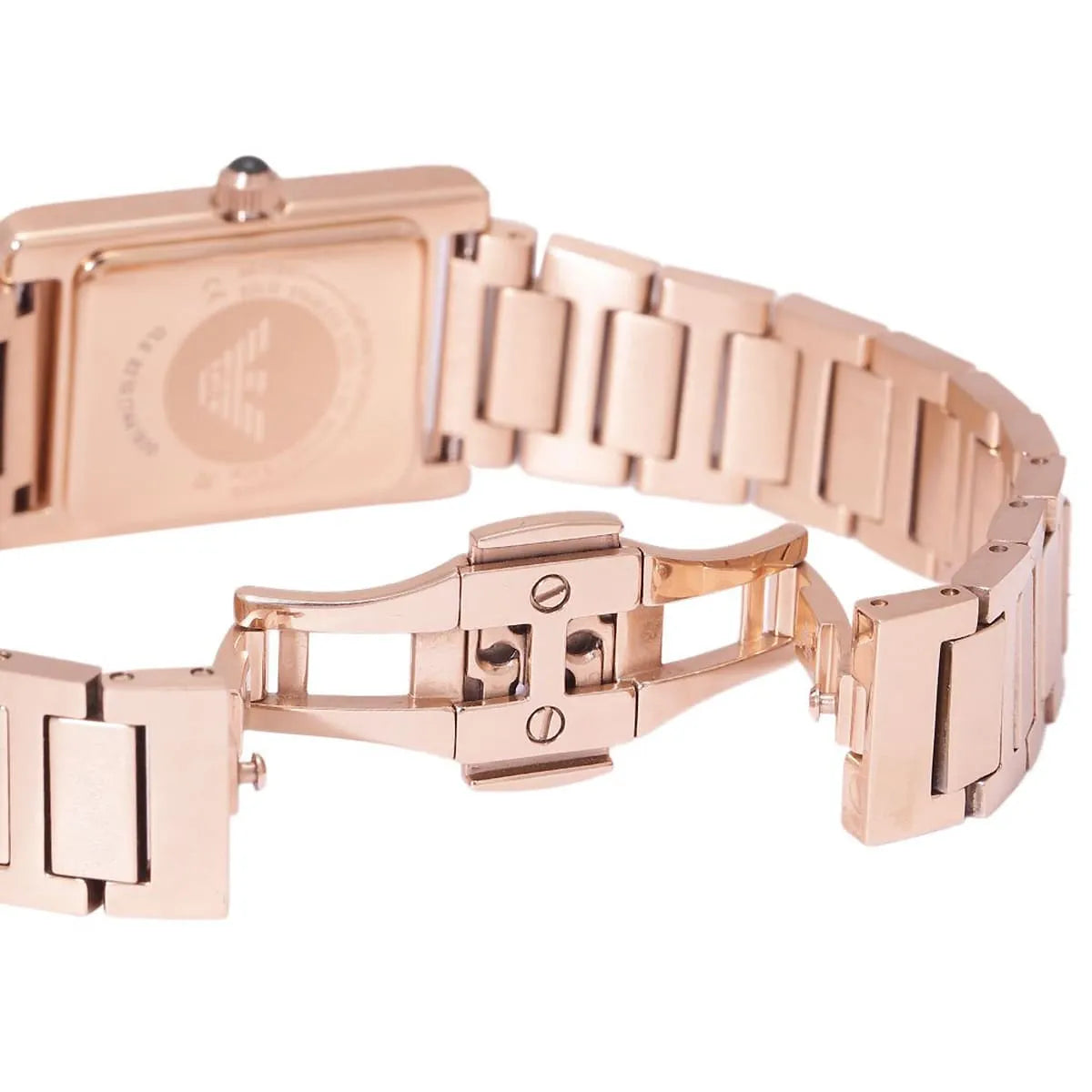 Rose gold butterfly clasp with Emporio Armani logo for AR11641 watch