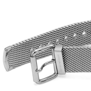 Silver sliding clasp with Emporio Armani logo for AR80038 Mesh watch