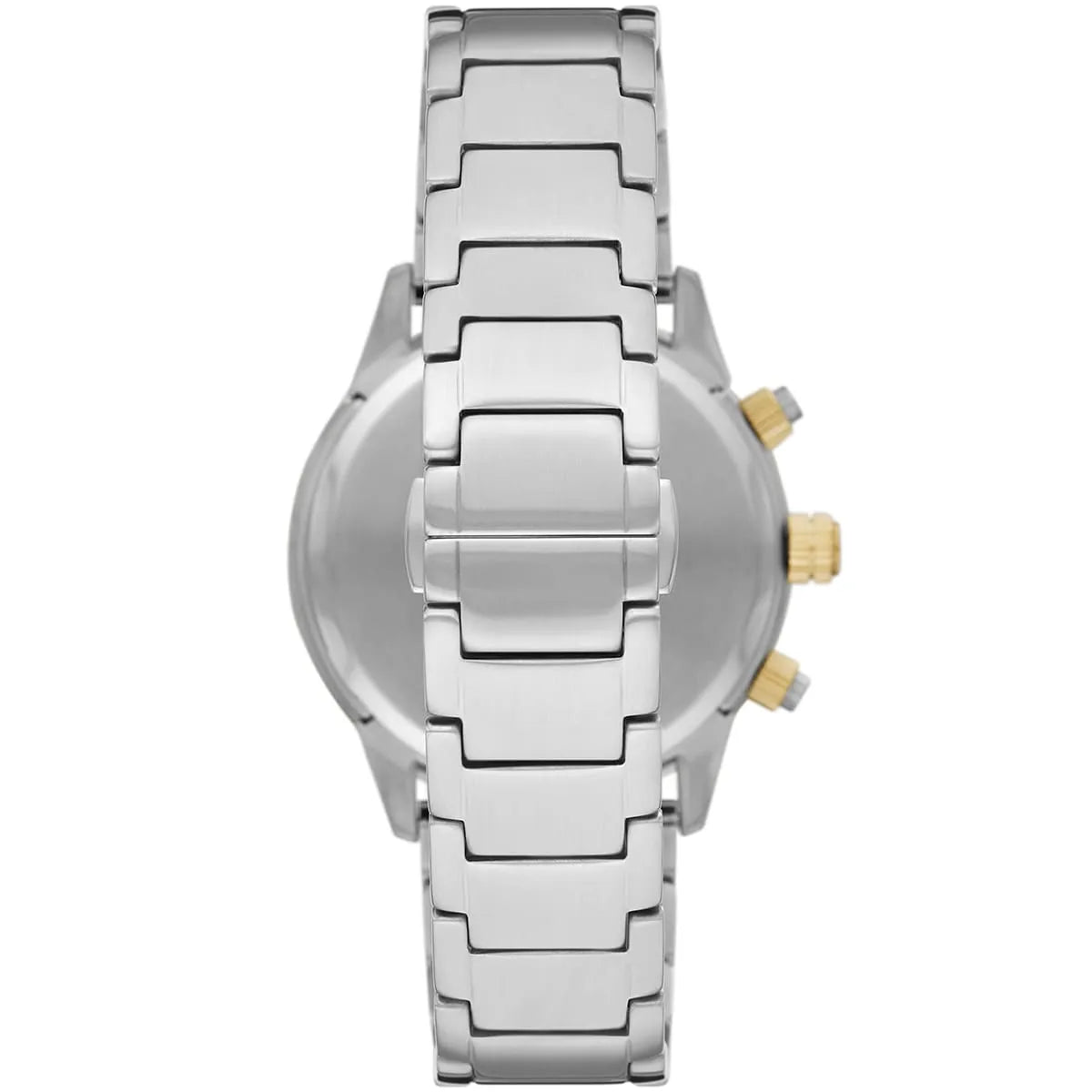 Back case of Emporio Armani AR11454 with engraved eagle logo and serial number
