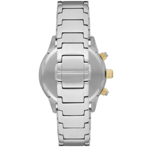 Back case of Emporio Armani AR11454 with engraved eagle logo and serial number