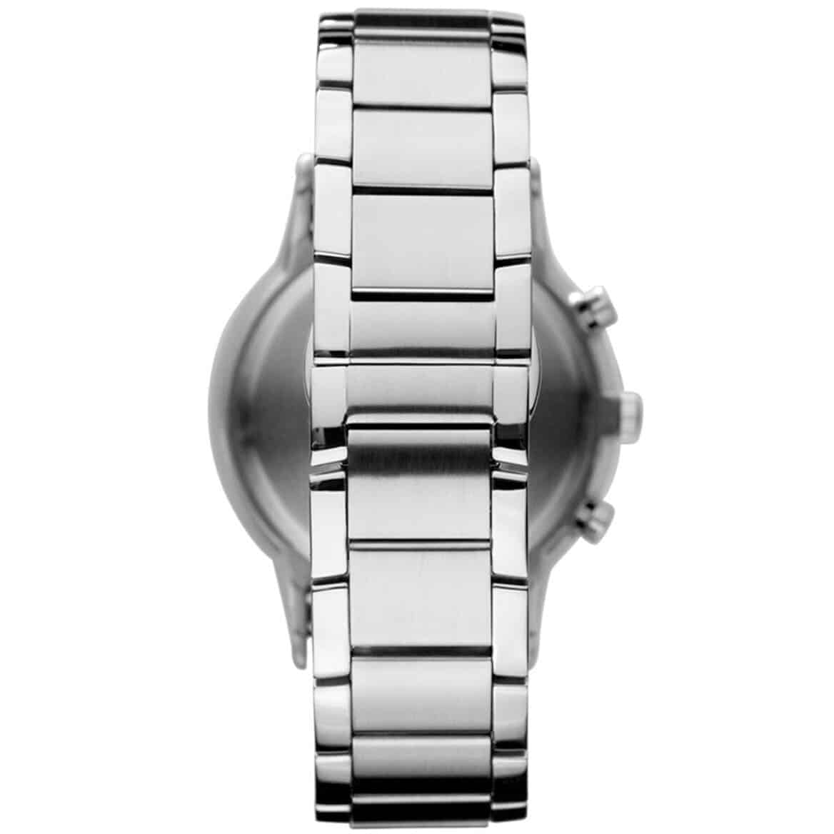 Detailed view of classic silver stainless steel link bracelet for AR11164