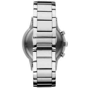 Detailed view of classic silver stainless steel link bracelet for AR11164