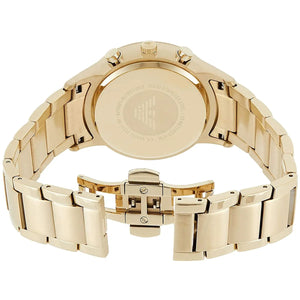 Stainless steel case back of Emporio Armani AR11332 with engraved eagle logo