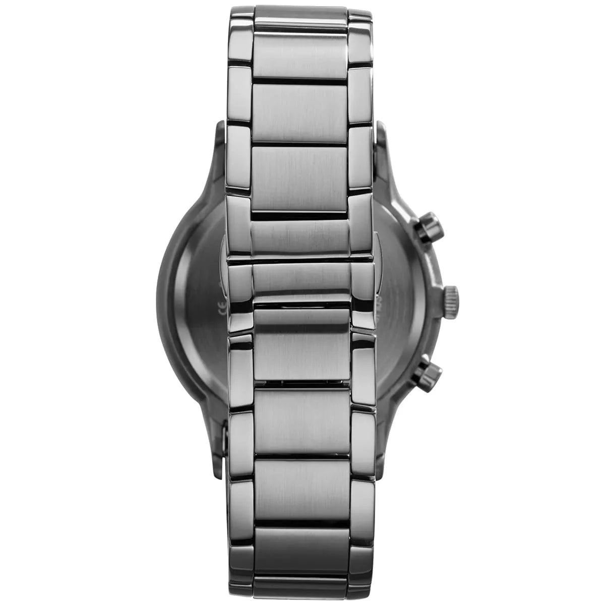 Stainless steel case back of Emporio Armani AR2453 with model details