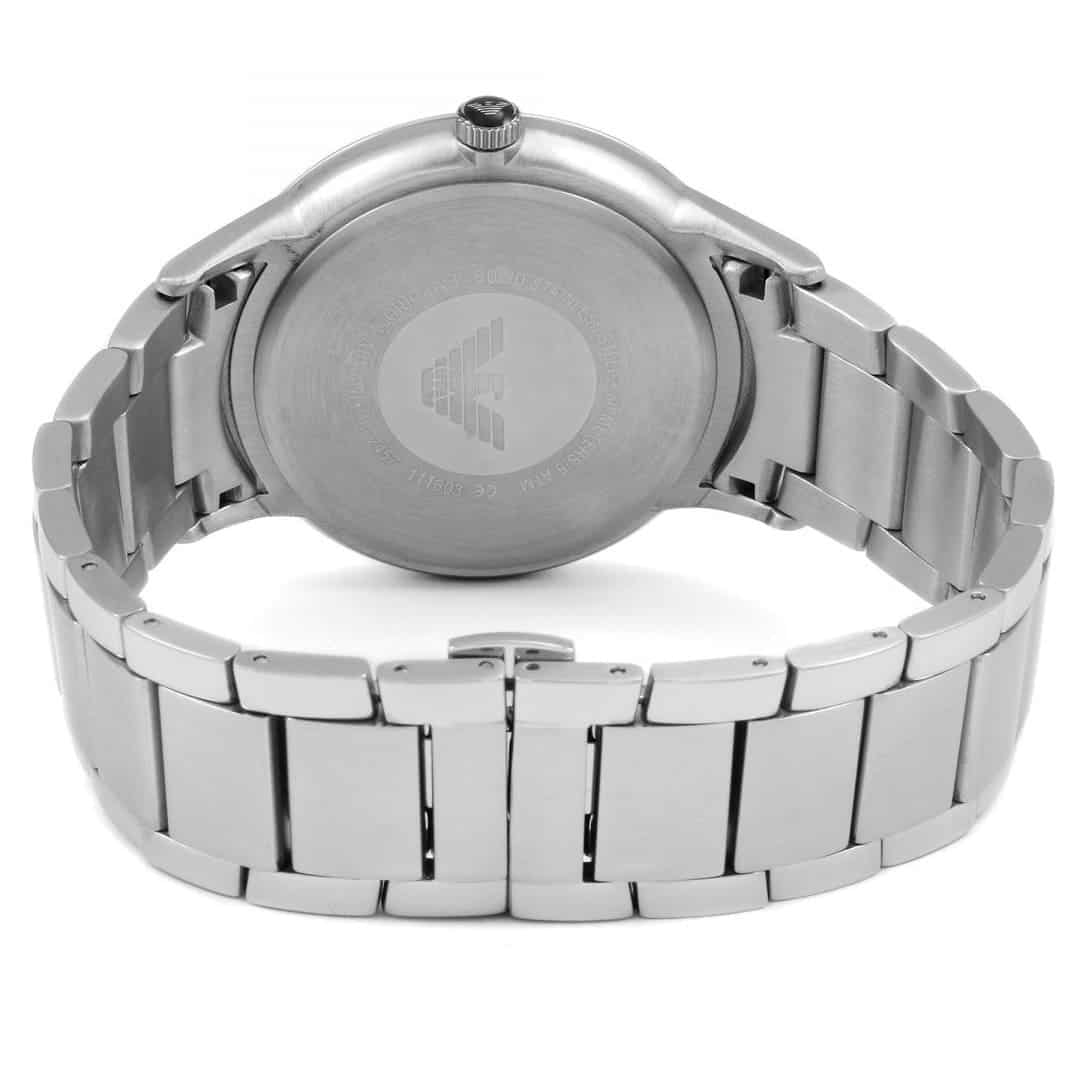 Stainless steel case back of Emporio Armani AR2457 with model details