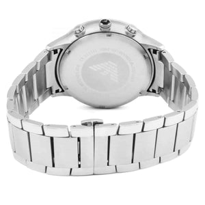 Silver deployment clasp with Emporio Armani logo for AR2460 XL watch