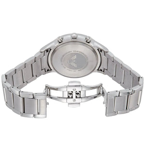 Silver butterfly clasp with Emporio Armani logo for AR2486 watch