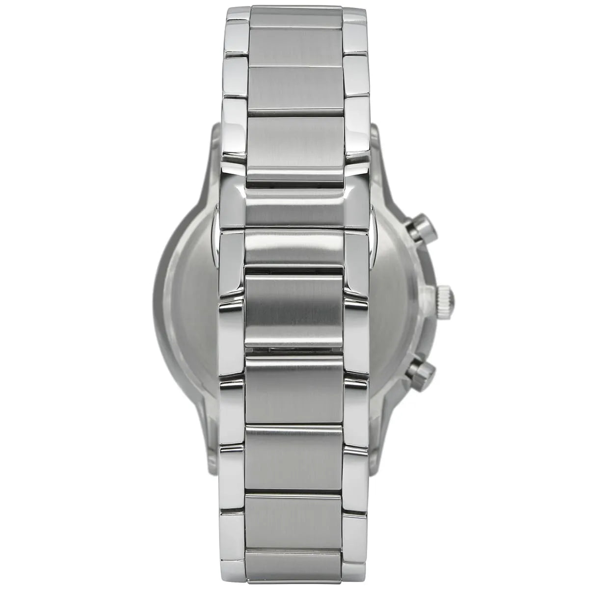 Back case of Emporio Armani AR2486 with engraved eagle logo and serial number
