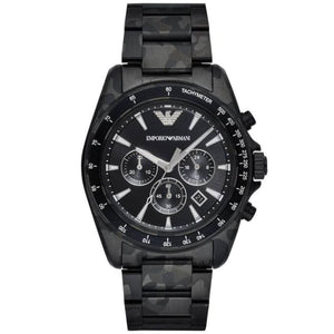 Emporio Armani Sigma AR11027 men's watch black and grey camouflage chronograph