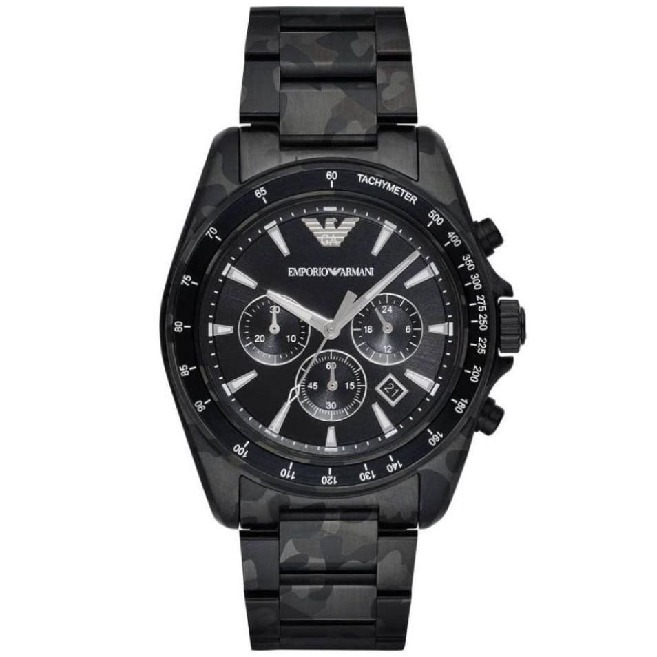 Emporio Armani Sigma AR11027 men's watch black and grey camouflage chronograph