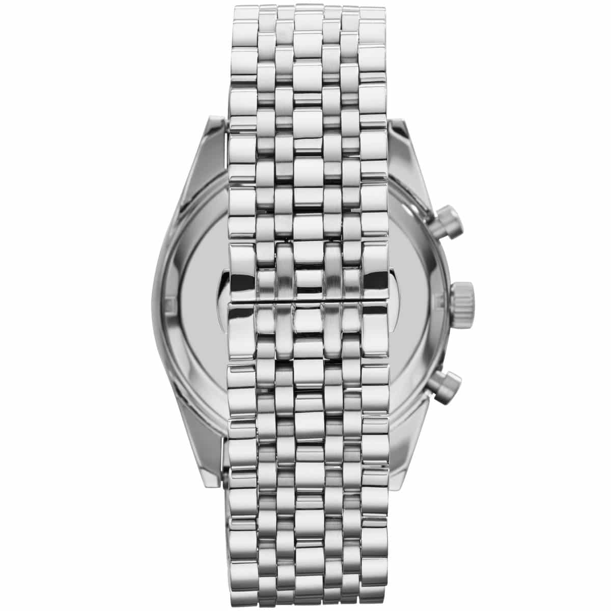 Deployment clasp with Emporio Armani logo for AR5988 silver watch