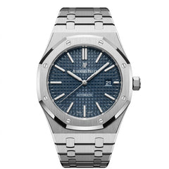 Audemars Piguet Royal Oak Men's Automatic Watch – Blue Dial & Silver Stainless Steel Strap