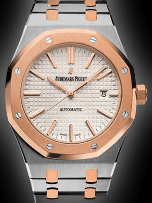 Audemars Piguet Royal Oak Men's Automatic Watch – Silver Dial & Two-Tone Stainless Steel Strap – view 4