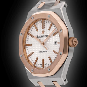 Audemars Piguet Royal Oak Men's Automatic Watch – Silver Dial & Two-Tone Stainless Steel Strap – view 5