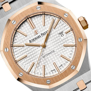 Audemars Piguet Royal Oak Men's Automatic Watch – Silver Dial & Two-Tone Stainless Steel Strap – view 7