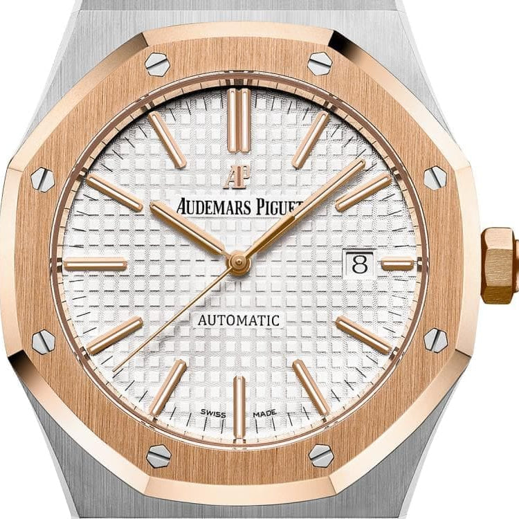Audemars Piguet Royal Oak Men's Automatic Watch – Silver Dial & Two-Tone Stainless Steel Strap – view 8
