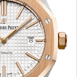 Audemars Piguet Royal Oak Men's Automatic Watch – Silver Dial & Two-Tone Stainless Steel Strap – view 9