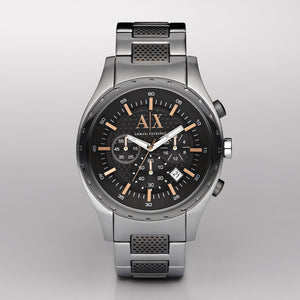 Armani Exchange AX1093 Men's Chronograph Watch – Black Dial & Two-Tone Stainless Steel Bracelet