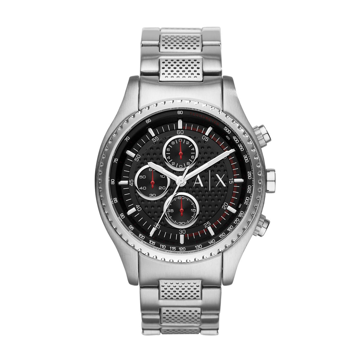 Armani Exchange AX1612 Men's Chronograph Watch – Black Dial & Stainless Steel Bracelet