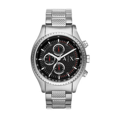 Armani Exchange AX1612 Men's Chronograph Watch – Black Dial & Stainless Steel Bracelet