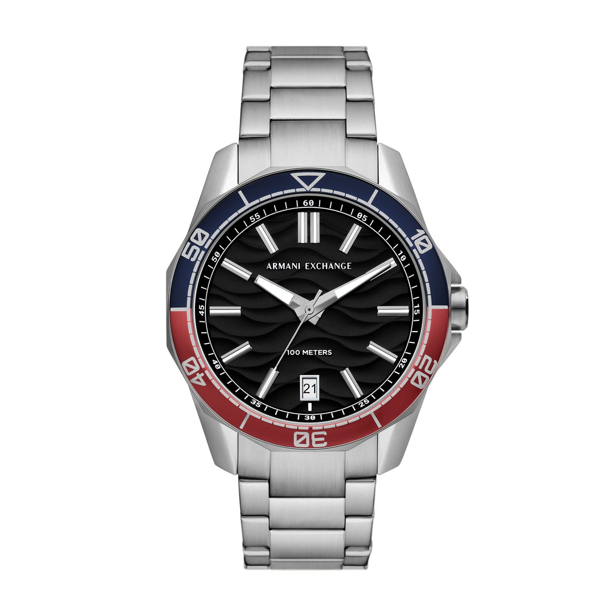 Armani Exchange Spencer AX1955 Men's Watch – Black Dial & Stainless Steel Bracelet