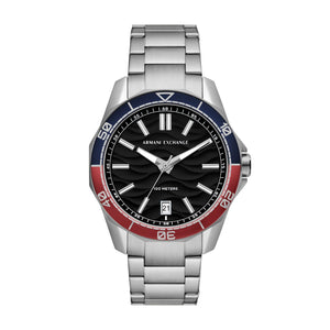 Armani Exchange Spencer AX1955 Men's Watch – Black Dial & Stainless Steel Bracelet