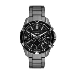Armani Exchange Spencer AX1959 Men's Chronograph Watch – Black Dial & Gunmetal Stainless Steel Bracelet
