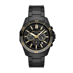 Armani Exchange Spencer AX1963 Men's Chronograph Watch – Black Dial & Black Stainless Steel Bracelet