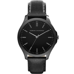 Armani Exchange Hampton AX2148 Men's Watch – Black Dial & Leather Strap