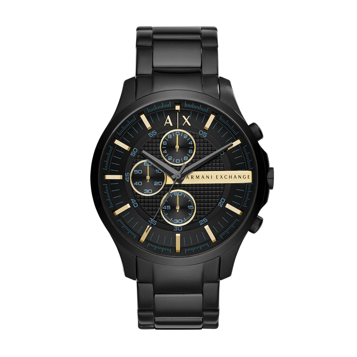 Armani Exchange Hampton AX2164 Men's Chronograph Watch – Black Dial & Black Stainless Steel Bracelet