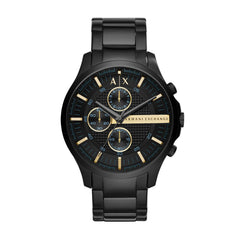 Armani Exchange Hampton AX2164 Men's Chronograph Watch – Black Dial & Black Stainless Steel Bracelet