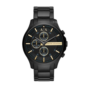 Armani Exchange Hampton AX2164 Men's Chronograph Watch – Black Dial & Black Stainless Steel Bracelet