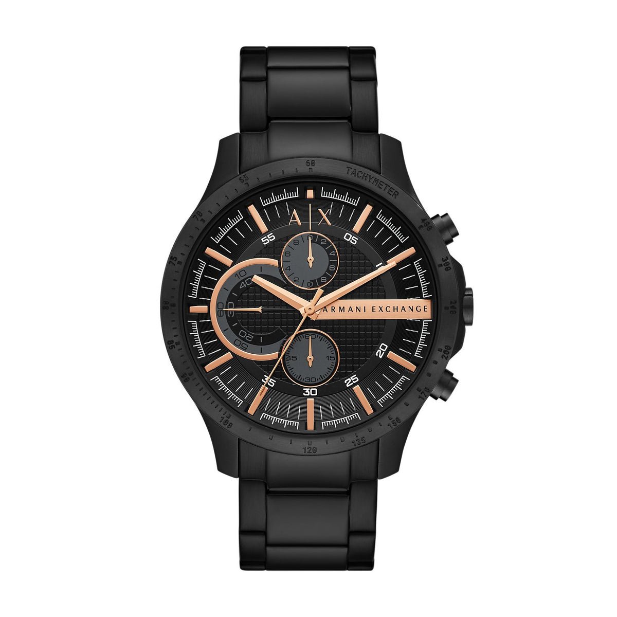 Armani Exchange AX2429 Men's Chronograph Watch – Black Dial & Black Stainless Steel Bracelet