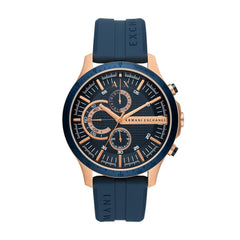 Armani Exchange AX2440 Men's Chronograph Watch – Blue Dial & Blue Silicone Strap
